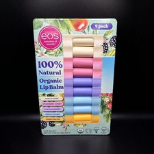 EOS Lip Balm Assorted Flavor 9 Counts Natural Organic