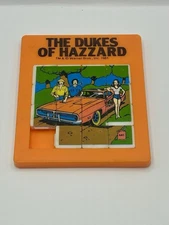 Vintage 1981 Dukes of Hazzard Sliding Puzzle – Warner Bros – Rare TV Toy HTF