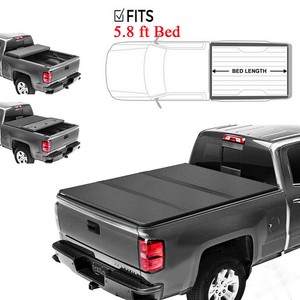 5 8ft Lock Hard Tri Fold Tonneau Cover For 2014 2018 Chevy Silverado Gmc Sierra Ebay