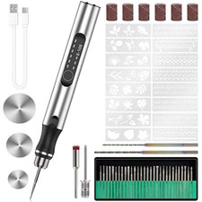 Engraving Pen Tool Kit Etching Pen DIY Rotary Tool for Glass Wood Ceramic Metal