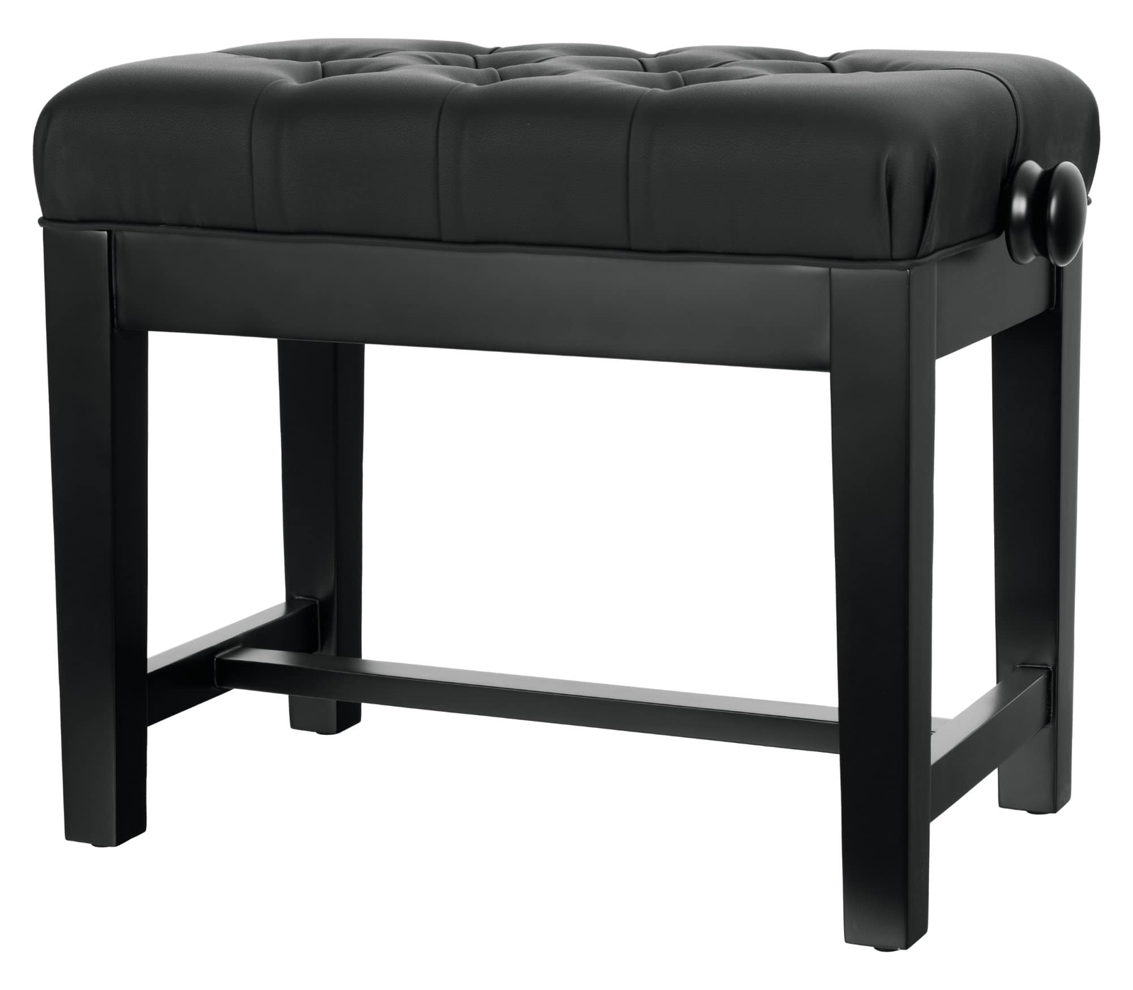 Клавишный банк Klavier Stuhl Фортепианный банк Sitz Hocker Leder sehr stabil Schwarz Matt 29190₽