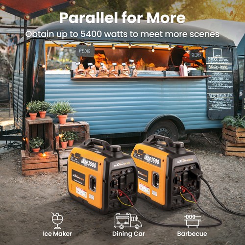 3500 Watt Portable Gasoline Inverter Generator Super Quiet Fuel Tank Capacity 4L - Picture 3 of 10