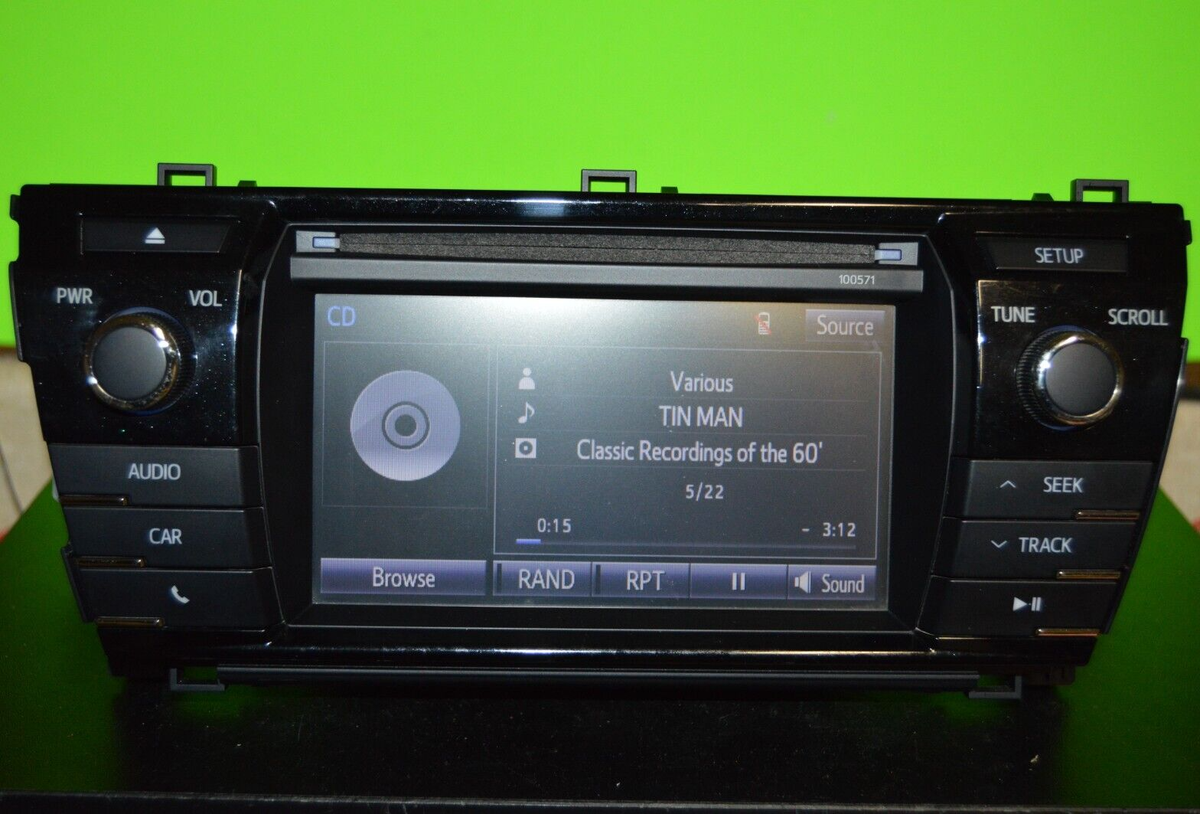 14 15 16 Toyota Corolla 100571 factory touchscreen CD player radio