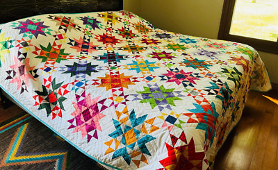 QUINTESSENTIAL STARS - Pre-cut Quilt Kit -All Sizes -by Quilt-Addicts -USA Only