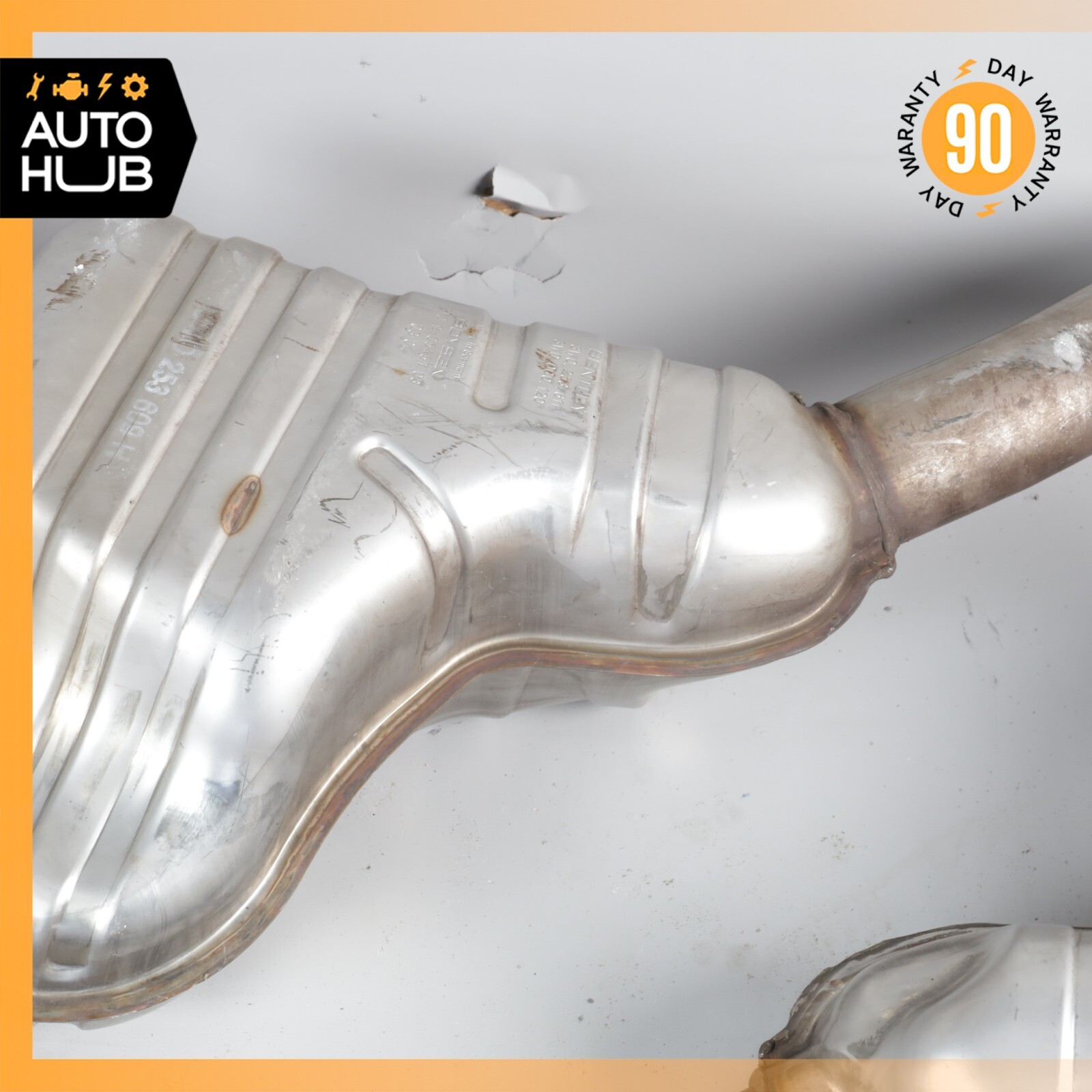 03-12 Bentley Continental GT Exhaust Muffler Mufflers Right & Left Set OEM 36k