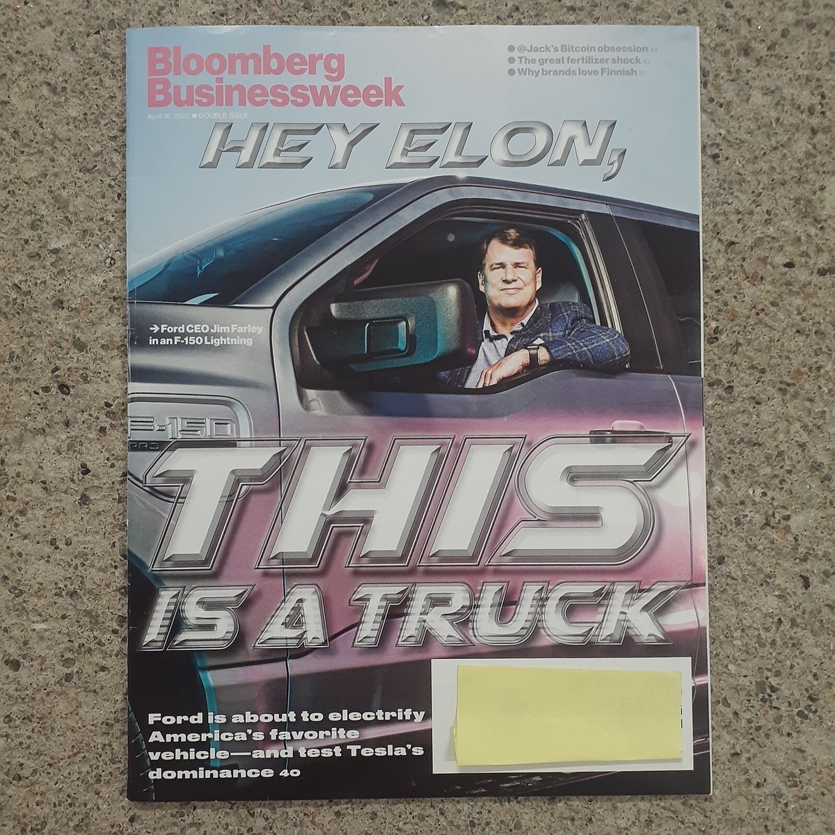 Bloomberg Businessweek Ford F-150 Jim Farley Jack Dorsey Bitcoin Hermes  Uniqlo F | eBay