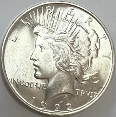  1922 Peace Dollar Vam Variety Doubled Leaves GEMBU+++ 
