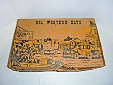 VINTAGE REL WESTERN PLAYSET BOX ONLY FIFTIES