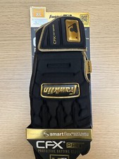 NUEVO CON ETIQUETAS-2024-Franklin Adulto CFX PRT Serie Guantes de Bateo Negro/Dorado XL