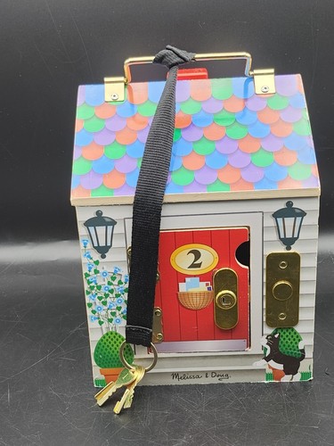 Melissa & Doug Door Bell House. Keys, 2 Posable Dolls. - 第 1/9 張圖片
