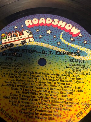 BT EXPRESS - NON STOP - VINYL RECORD LP (DISC ONLY)