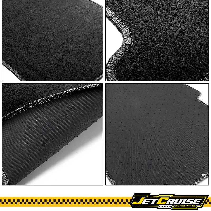 Alfombrillas de nailon para auto 94-01 Dodge Ram 1500 2500 3500 forro alfombrillas negras 2 piezas Foto 3 de 4