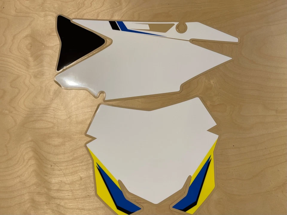 Kit de gráficos de plástico Polisport Restyle 2002-2008 Suzuki RM125 RM250 calcomanías MX Foto 4 de 4