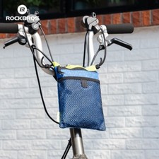 ROCKBROS Compact Bike Handlebar Bag-Quick-Release Shoulder Strap Storage Bag