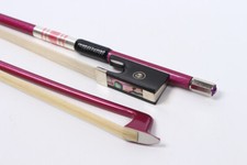 Violin bow 4/4 Pink Carbon Stick with Natural HorseHair Ebony Frog Well balanced