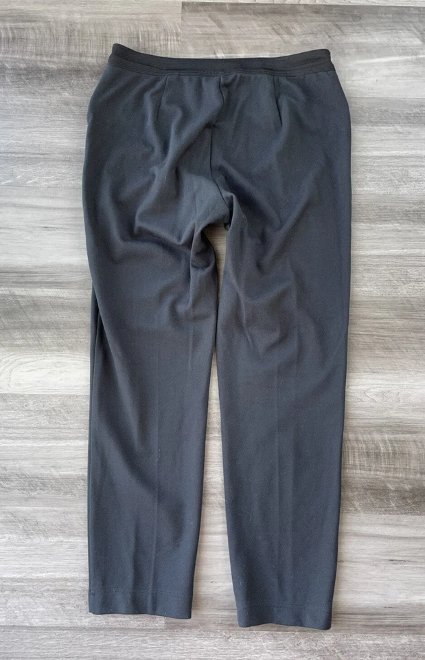 Pantalones elásticos negros Elliott Lauren talla 12 cintura elástica Foto 2 de 4