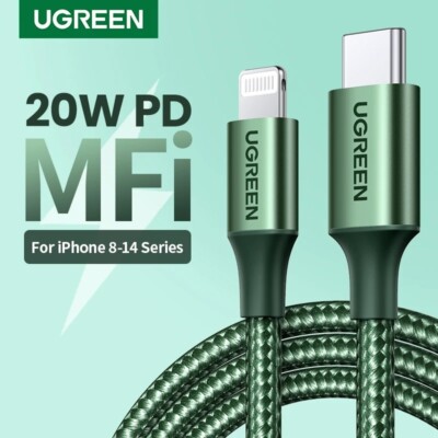 UGREEN MFi-Certified 20W PD USB C to Lightning Fast Charge