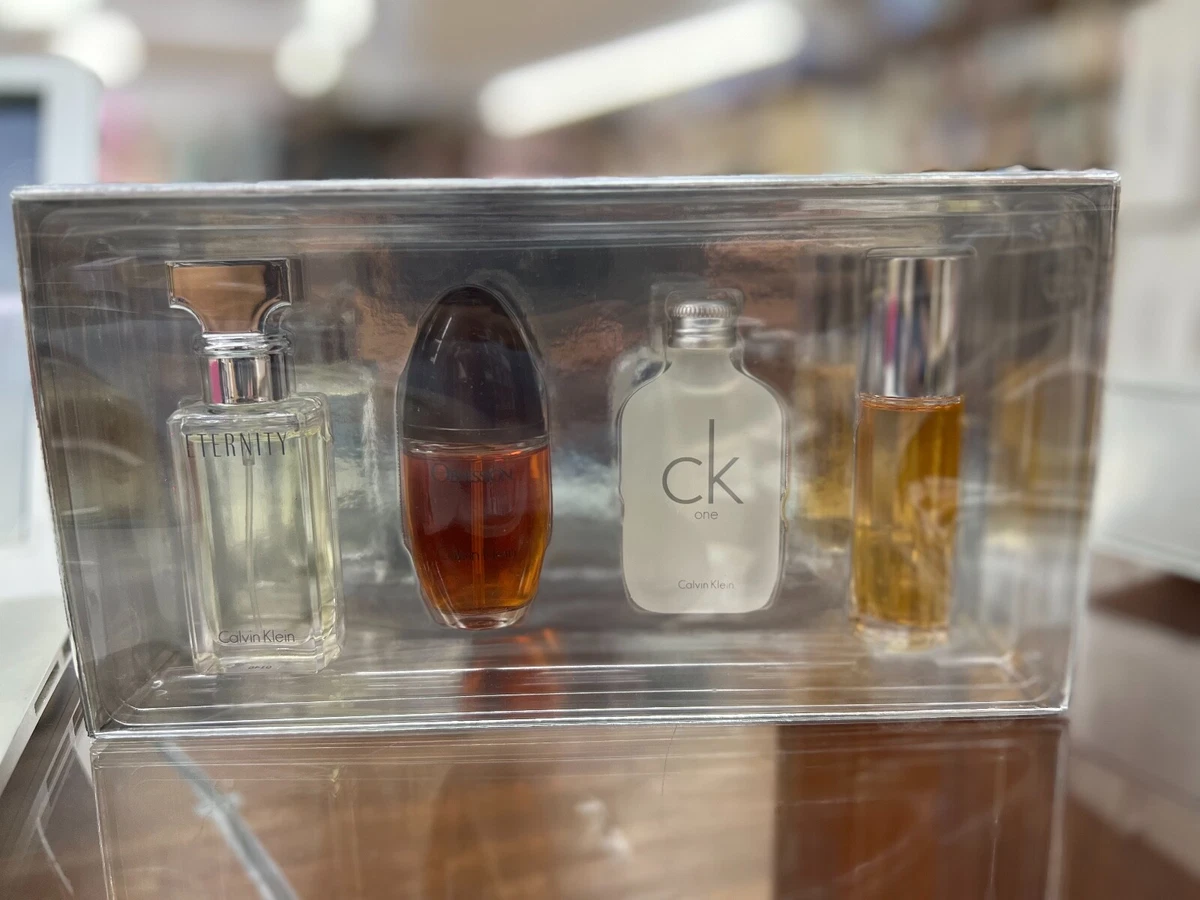 CALVIN KLEIN 4PC MINI GIFT SET WOMEN 0.5 OZ EACH