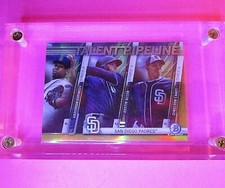 2017 Bowman GOLD REFRACTOR #d /50 Espinoza, Austin Allen, Dinelson Lamet ROOKIE 