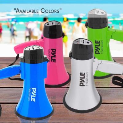 Pyle Compact & Portable Megaphone Speaker w/ Siren Alarm Mode, Battery Operated