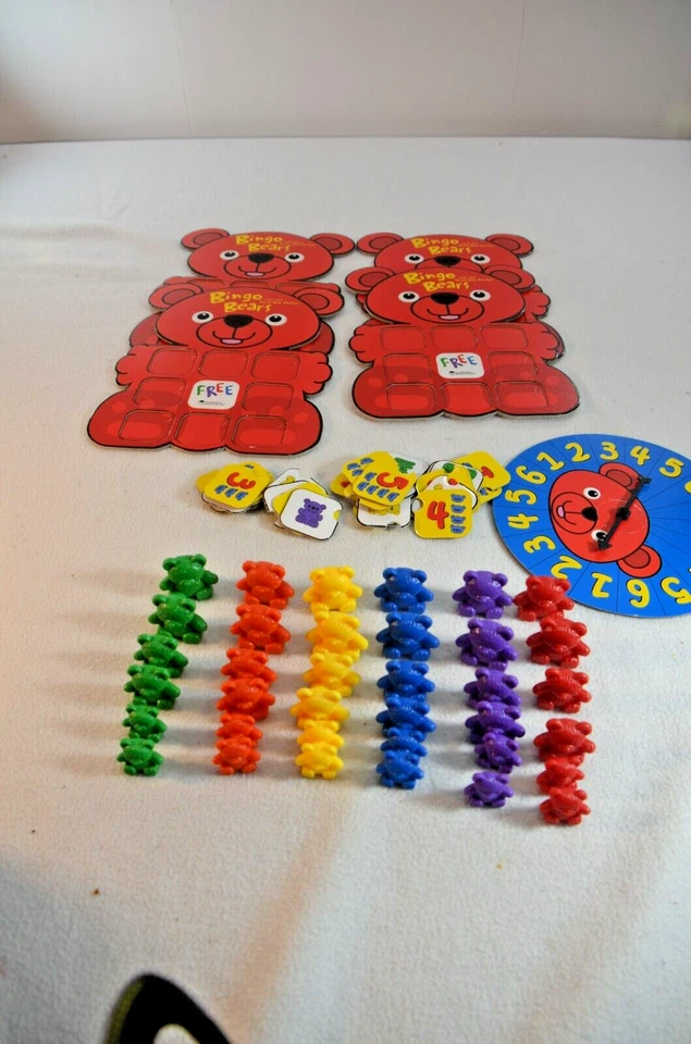 Learning Resources BINGO BEARS Number Bingo & Color/Size Bingo 2-4 Players - Image 4 of 4