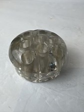 Vintage Floral Frog 11 Hole Arrange Florals Display  crack