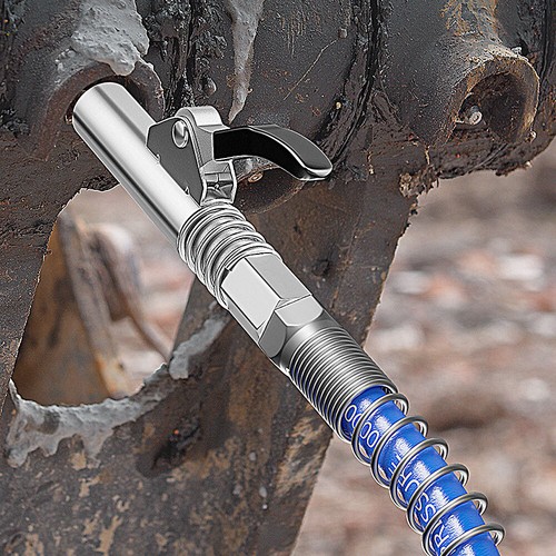 Grease Gun Coupler Mini Manual Grease Pump Head 10000PSI Lubrication Nozzle HI - Picture 8 of 14