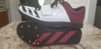 Adidas Men's Adizero Triple Jump Pole Vault Shoes White B37496 Size 8.5 US