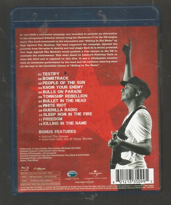RAGE AGAINST THE MACHINE - LIVE AT FINSBURY PARK - USA BLU-RAY