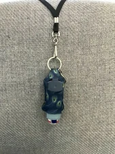 Asthma Inhaler Holder Case Peacock Feathers Sleeve COPD Inhaler Keyring Lanyard 