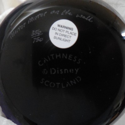 Caithness Paperweight Glass Disney Magic Mirror On The Wall Evil