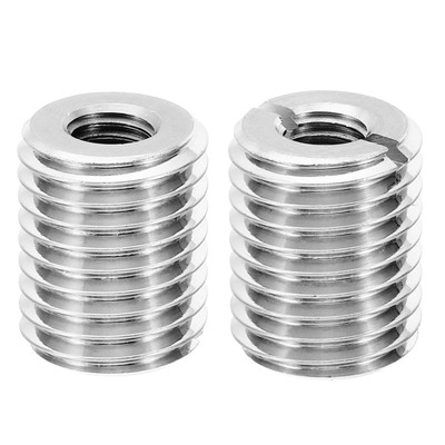 Thread Adapters Sleeve Reducing Nut 2 Pcs M20xM10x25mm Male to Female Repair ...