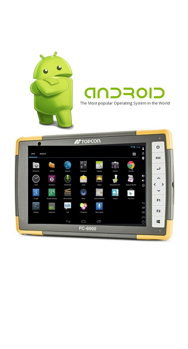 Topcon FC-6000 ANDROID VERSION Rugged 7 Inch Tablet Geo Cell For