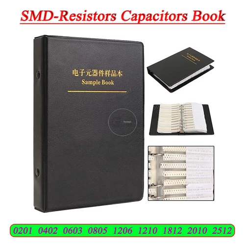 SMD-Resistors Capacitors Inductor Zener Diode Transistor Triode Sample Book Kit