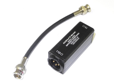 Neutrik NADITBNC-M Digital AES BNC To Male XLR Balun Transformer