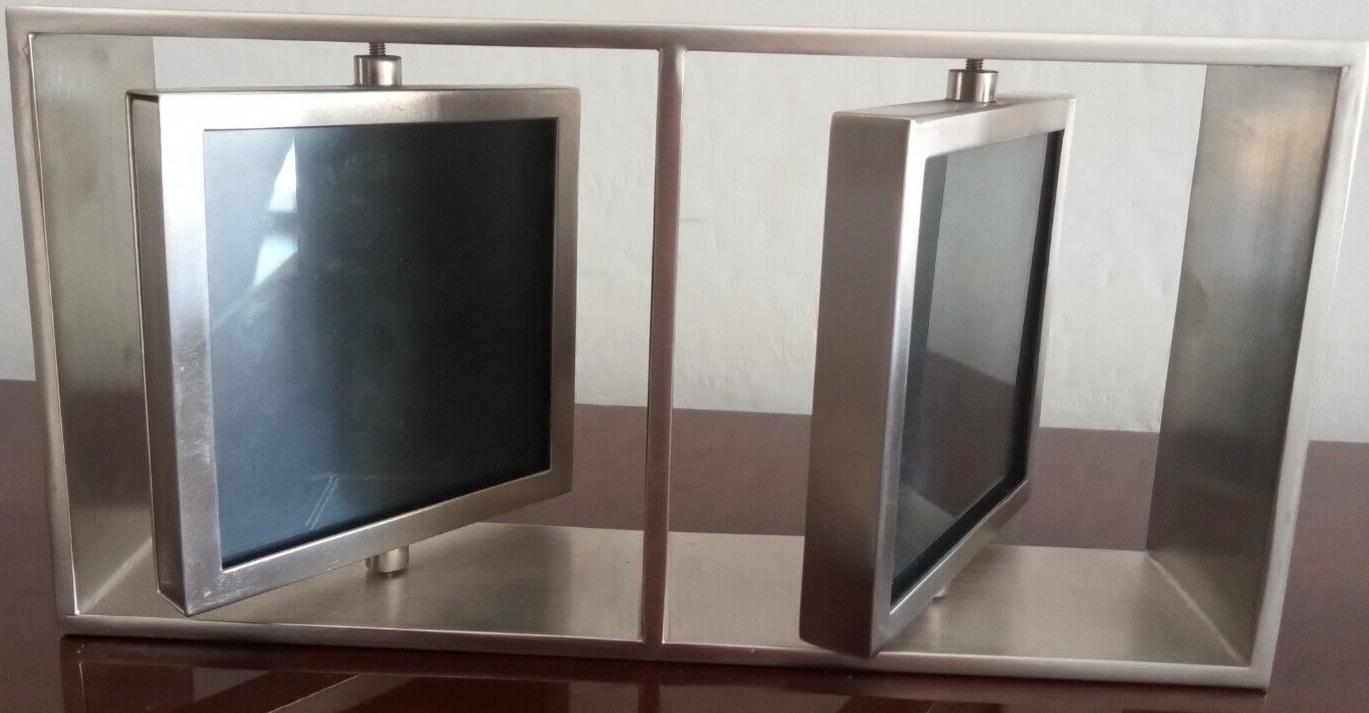 Double Swivel Rectangle Frame 7-7/8 x 4-1/8 Inches for Display