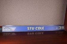 MLB Colorado Rockies STU COLE Game Used Locker Room Name Plate OPENING DAY 2013