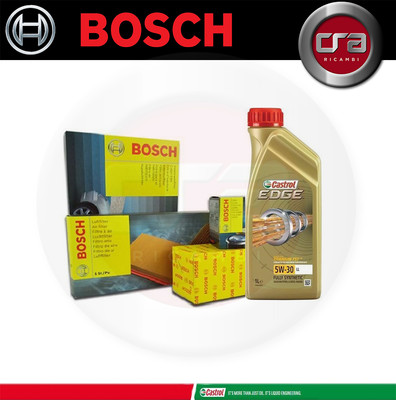 KIT TAGLIANDO 4 FILTRI BOSCH 5 LITRI CASTROL 5W30 5W-30 PER AUDI A3 8P1 1.9 TDI - Foto 4