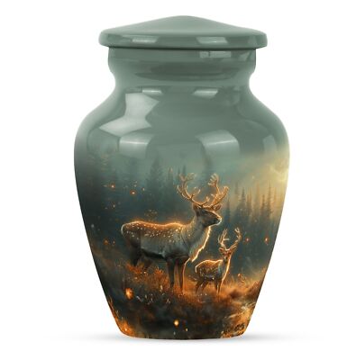 Peaceful Solitude Deer Memorial Urn - Unique Cremation Solution Keepsake