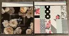 Heidi Swapp 12" x 12" Thick Craft Paper Pad Collection 2 different collections 