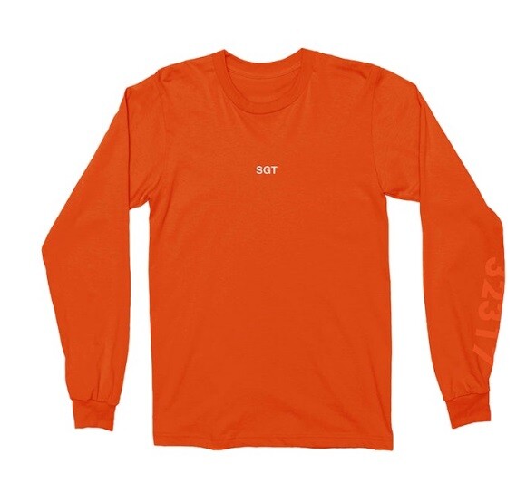 ZAYN SGT Long Sleeve Tee ORIGINAL NEW!!! T-SHIRT ORANGE NEW