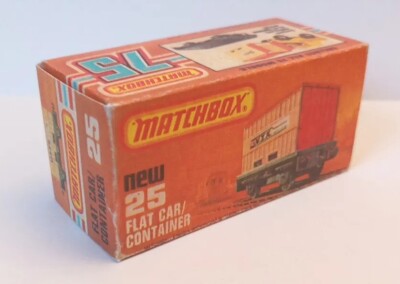Matchbox Superfast #25c 1:50 Flat Container Car Repro Box Typ-K Lesney Series