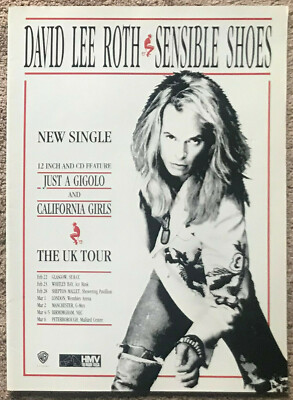DAVID LEE ROTH - SENSIBLE SHOES 1991 Full page UK magazine ad