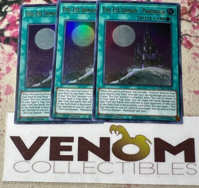 3x (M/NM) Evil Eye Domain - Pareidolia MP20-EN238 Ultra Rare 1st 