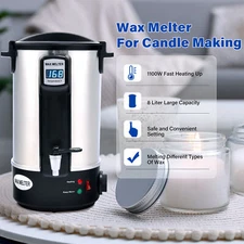 8.45Qts Wax Melter for Candle Making Electric Wax Melting Pot Commercial or Home