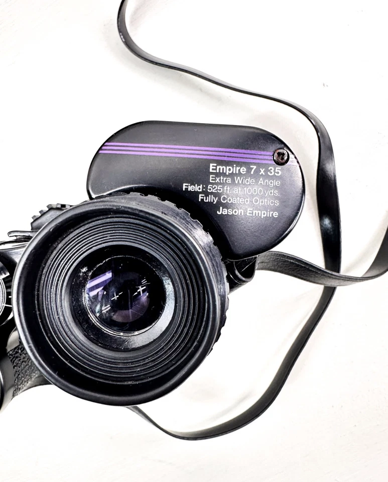 Vintage Jason Empire Extra Wide-Angle Binoculars Model 266F 7x35 w/ Case - Image 4 of 4