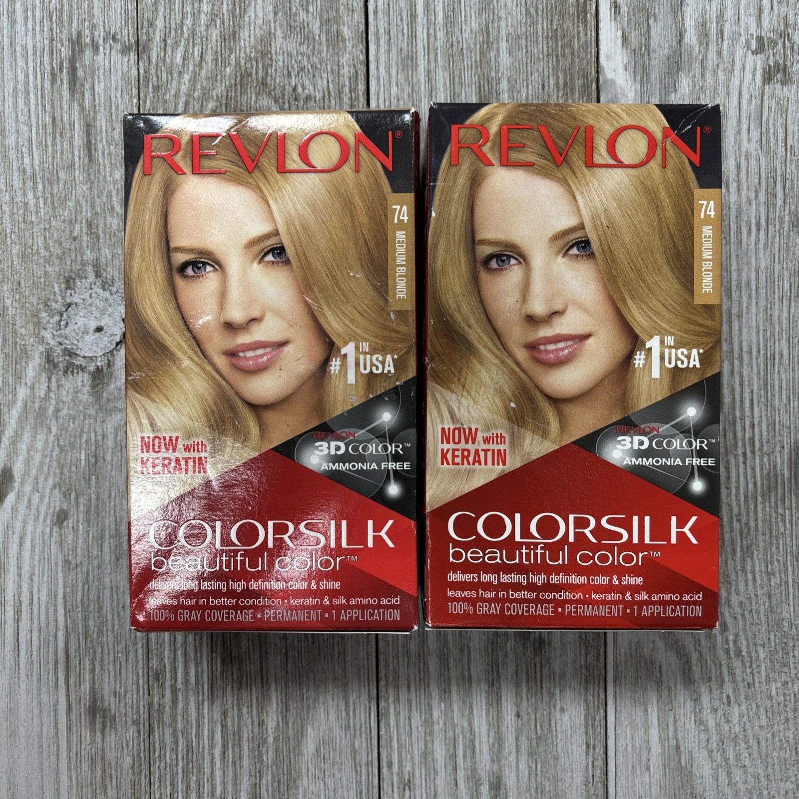 Silk Hair Color, 74 Medium Blonde