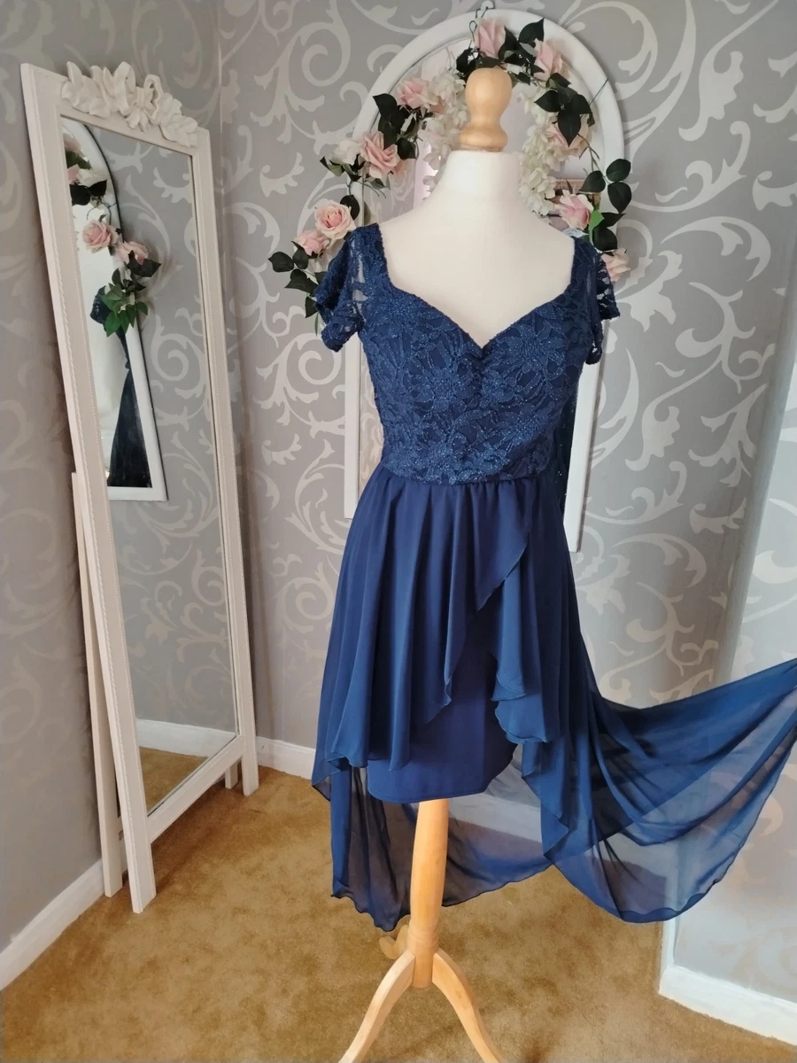 quiz blue lace dress quiz blue bardot dress