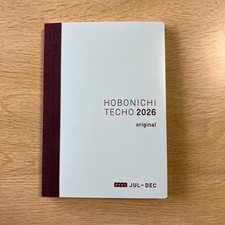 Hobonichi Techo 2026 original avec. July to December, starts on Monday