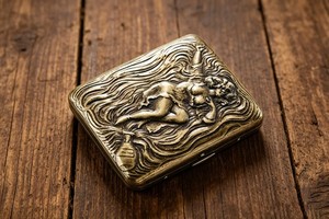 hand rolled cigarette case Mahogany Wood Cigarette Rolling Machine: Hand-cut Stash Box